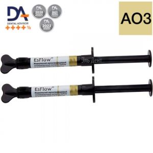 EsFlow АO3 (2шпр.х2г) жидкотекучий композит светового отверждения, Spident (Корея)