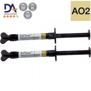 EsFlow АO2 (2шпр.х2г) жидкотекучий композит светового отверждения, Spident (Корея)