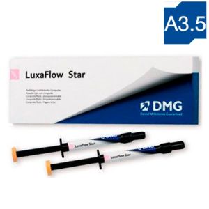 LuxaFlow Star цвет А3,5 (2 шприца х 1.5гр.), светоотверждаемый текучий композит 214004, DMG