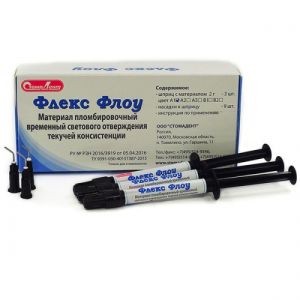 Флекс флоу материал пломбировочный временный (набор 3шпр по 2 г) СтомаДент