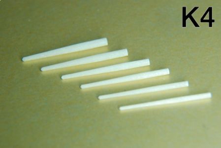 Штифты стекловолоконные K4 конической формы (6шт.), Форма