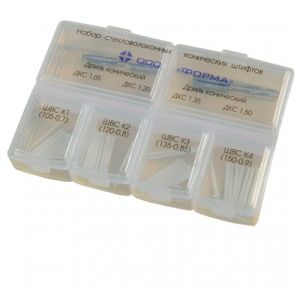 Набор штифтов стекловолоконных (K-серия) 40шт + 4 дриллей, ФОРМА