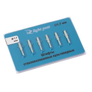 Штифты стекловолоконные культевые с головкой 1.7 6шт