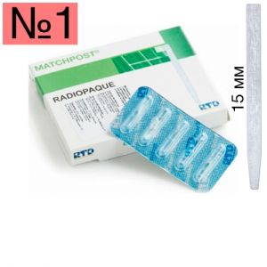 Штифты RTD MATCHPOST №1, d1,02 мм, длина 15 мм - цилиндрические стекловолоконные штифты, 10 шт.4810010B