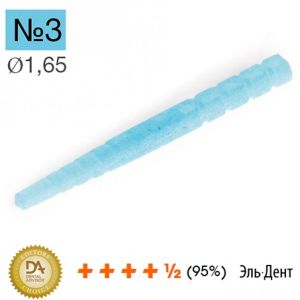 Штифты RTD Macro-Lock Post illusion X-RO №3, Ø1,65 мм- цветокодированные кварцевые штифты (син.), 10 шт. 4590313B