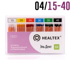 Гуттаперча 04/№15-40 (60 шт) Healtex