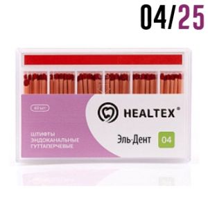 Гуттаперча 04/№25 (60 шт) Healtex
