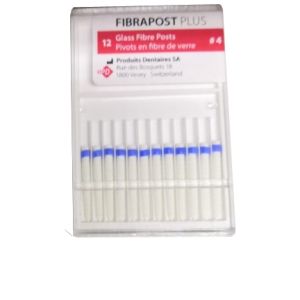 Штифты стекловолоконные "Fibrapost Plus", №4 (12шт.), PD 22599 (Швейцария)