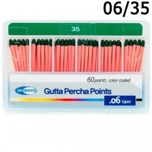 Штифты гуттаперчевые .06 №35 (60шт), Meta