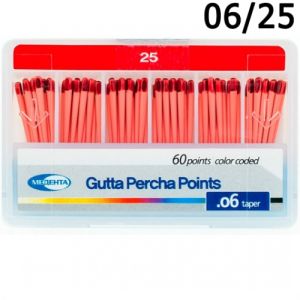 Штифты гуттаперчевые .06 №25 (60шт), Meta