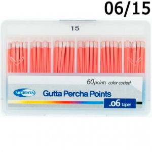 Штифты гуттаперчевые .06 №15 (60шт), Meta