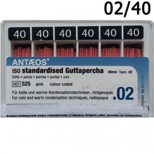 Guttapercha 02 №40 (L:28) 120 шт., VDW