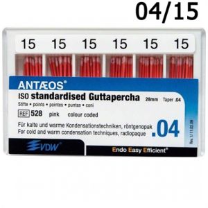 Штифты гуттаперчевые конусные 04 №15 (60шт),VDW