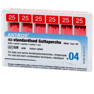 Штифты гуттаперчевые конусные 04 №25 (60шт),VDW