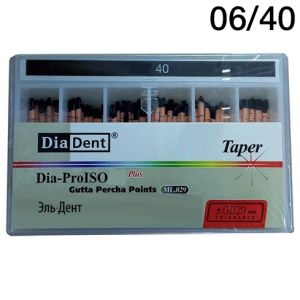 Штифты гуттаперчевые конусные 06 №40 (60шт), DiaDent