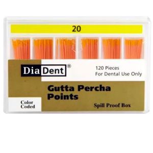 Штифты гуттаперчевые .02 №20 (120шт), DiaDent