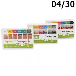 Штифты гуттаперчевые .04 №30 (60шт), SPIDENT