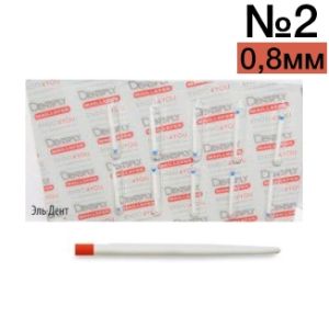 Штифты стекловолоконные EasyPost №2 0,8мм красные (10шт), Maillefer