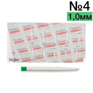 Штифты стекловолоконные EasyPost №4 1,0мм зеленые (10шт), Maillefer