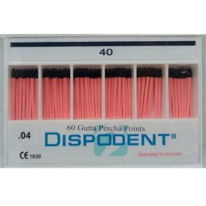 Штифты гуттаперчевые конусные 04 №40 (60шт), Dispodent