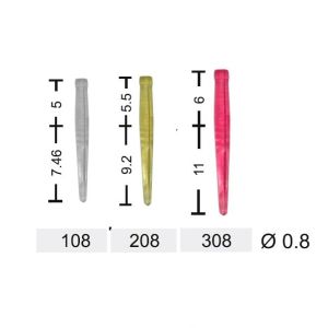 Штифты беззольные "YuniPin" №108 белые 100шт., Kagayaki