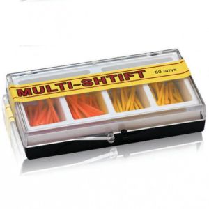 Беззольные штифты Multi-Shtift ассорти оранжевые-желтые (80шт.), РуДент