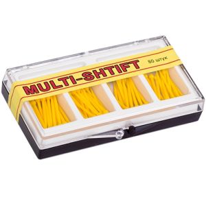 Беззольные штифты Multi-Shtift желтые диаметр 1,2 мм (80шт.), РуДент