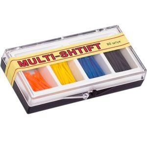 Беззольные штифты Multi-Shtift ассорти 4-видов (4х20шт.), РуДент