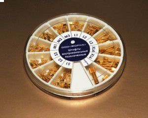 Штифты анкерные латунные набор №3 (242шт.+2 ключа), Форма