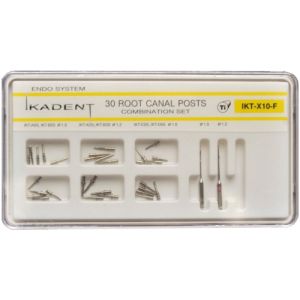 Штифты титановые Ikadent IKT-X10-F (А05 х 5, В05 х 5, А20 х 5, В20 х 5, С05 х 5, D05 х 5, развертка х 2шт.)