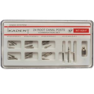 Штифты титановые Ikadent IKT-X20-F (С20 х 4, D20 х 4, D25 х 4, GF25 х 4, E20 х 4, EF20 х 4, развертка х 2, фреза торцевая ,ключ инструментальный)