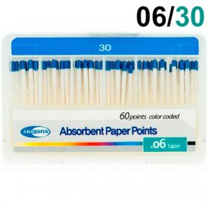 Штифты бумажные конусные .06 №30 (60шт), Meta Biomed