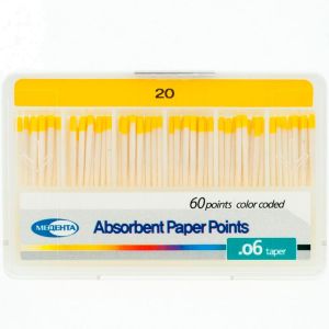 Штифты бумажные конусные .06 №20 (60шт), Meta Biomed
