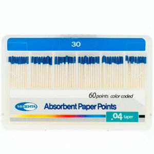Штифты бумажные конусные .04 №30 (60шт), Meta Biomed