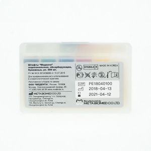 Штифты бумажные .02 №60 (200шт), Meta Biomed