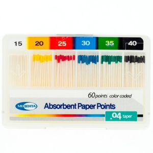 Штифты бумажные конусные .04 №15-40 (60шт), Meta Biomed