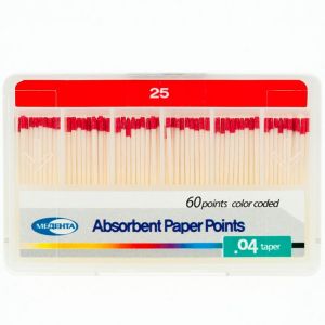 Штифты бумажные конусные .04 №25 (60шт), Meta Biomed
