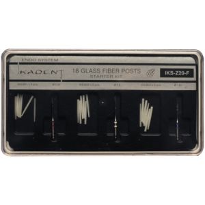 Набор штифтов Ikadent IKS-Z20F стекловолоконные конические (ВО1,2,3 по 6шт+3развертки)