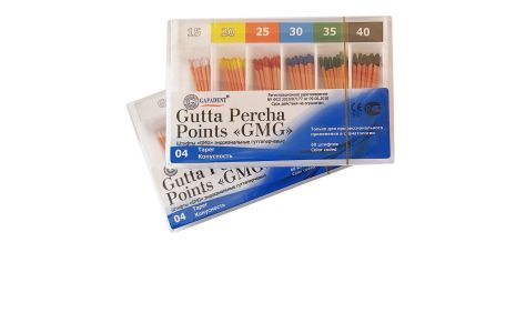Штифты гуттаперчевые конусные GMG 04/15-40, 60шт., Tianjin Gapadent