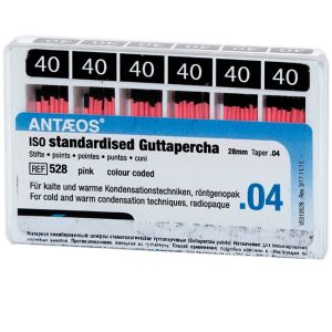 Штифты гуттаперчевые конусные 04 №40 (60шт),VDW