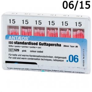 Штифты гуттаперчевые конусные 06 №15 (60шт),VDW
