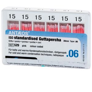 Штифты гуттаперчевые конусные 06 №15 (60шт),VDW