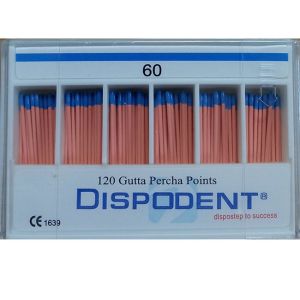 Штифты гуттаперчевые 02 №60 (120шт), Dispodent