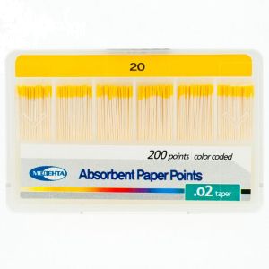 Штифты бумажные .02 №20 (200шт), Meta Biomed