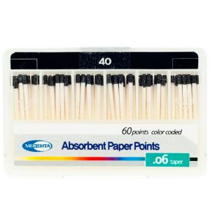 Штифты бумажные конусные .06 №40 (60шт), Meta Biomed