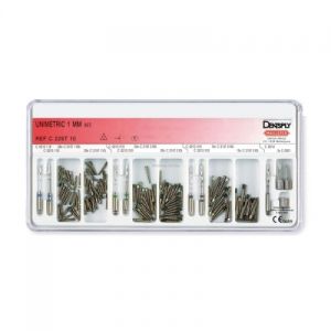 Unimetric 1,0 mm Set-набор штифтов 120 шт. +10 инстр./C226T00001000/Maillefer