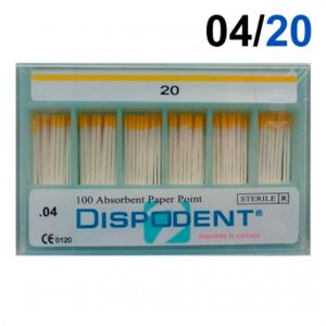 Абсорберы конусные 04 №20 (100шт), Dispodent
