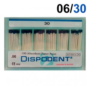Абсорберы конусные 06 №30 (100шт), Dispodent