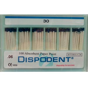 Абсорберы конусные 06 №30 (100шт), Dispodent