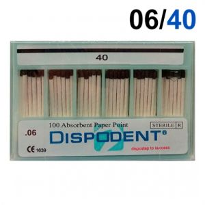 Абсорберы конусные 06 №40 (100шт), Dispodent